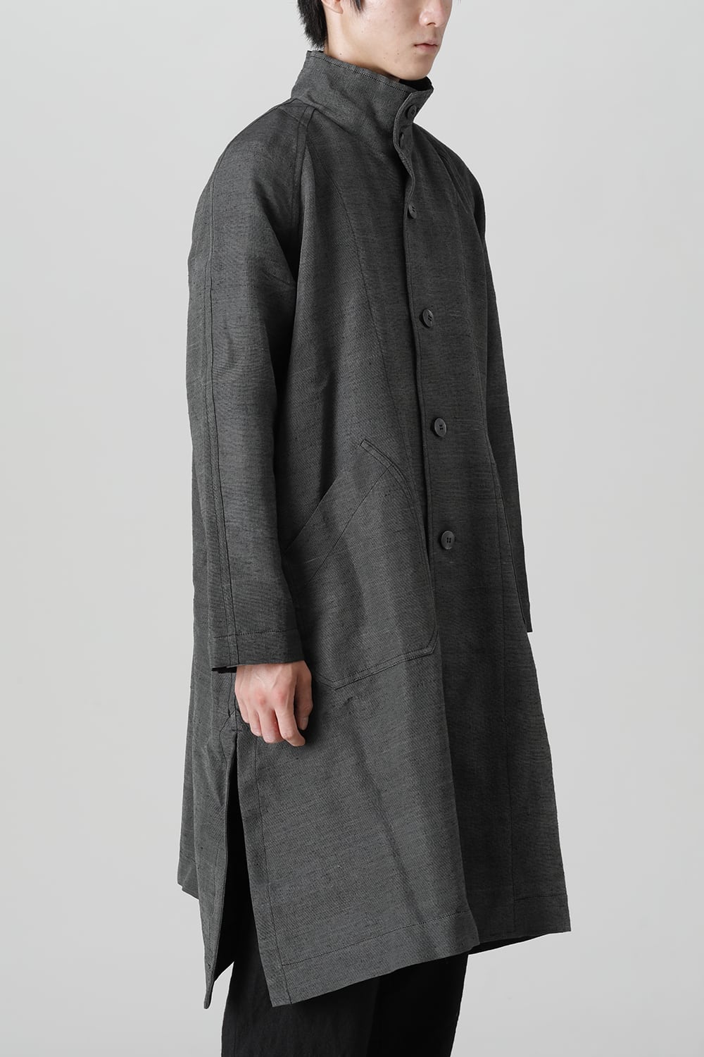 A Line Patch Pocket Lagran Coat