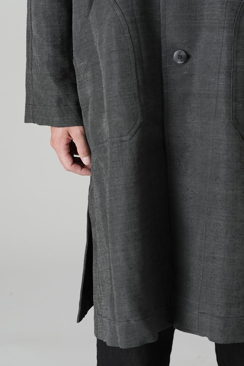 A Line Patch Pocket Lagran Coat