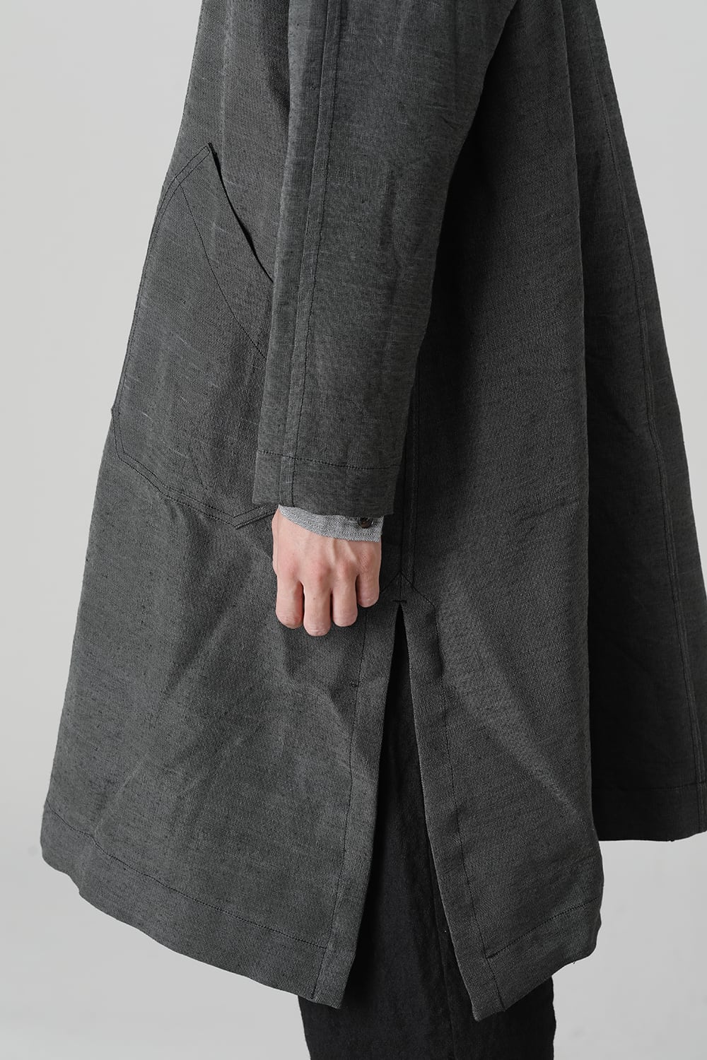 A Line Patch Pocket Lagran Coat