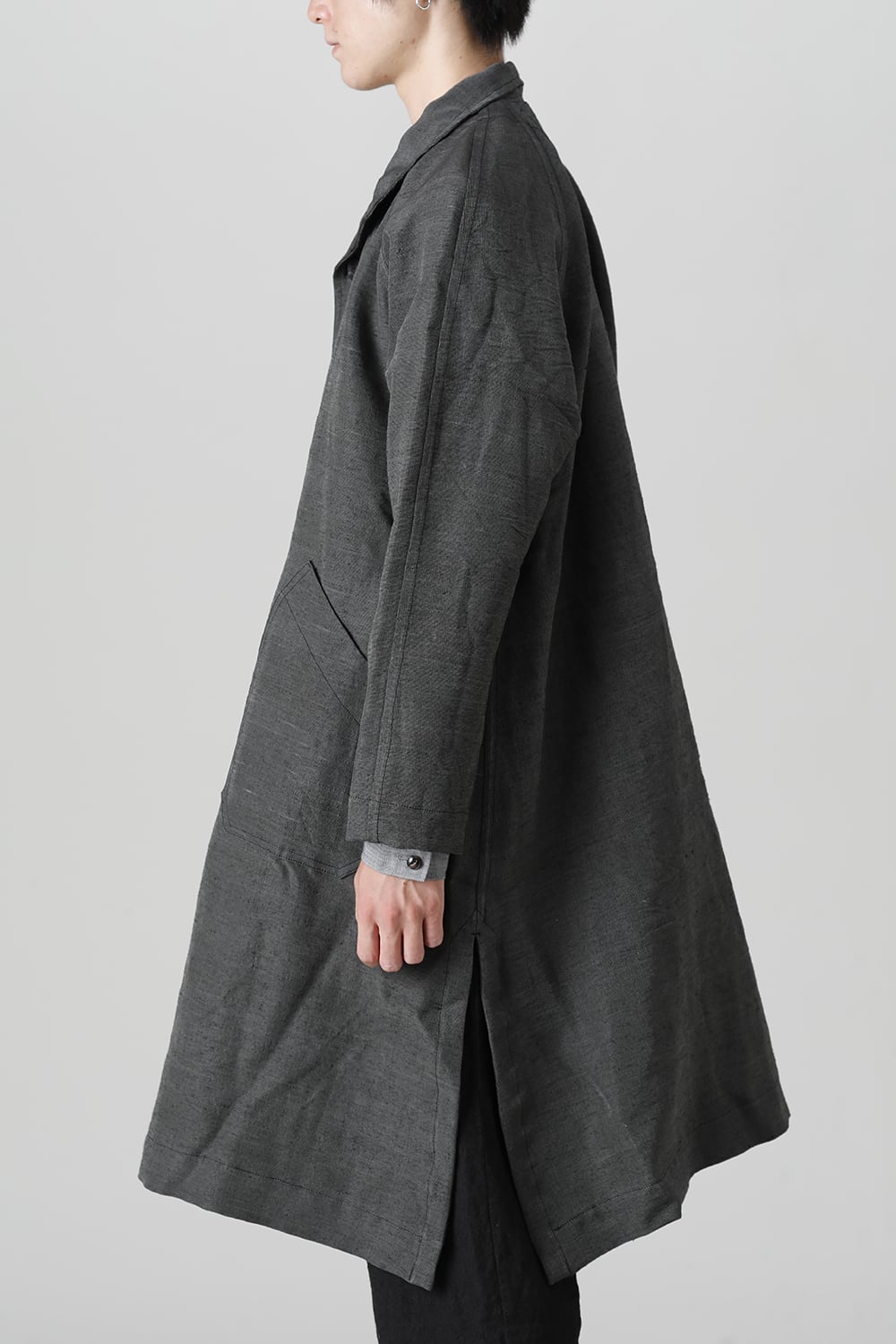 A Line Patch Pocket Lagran Coat