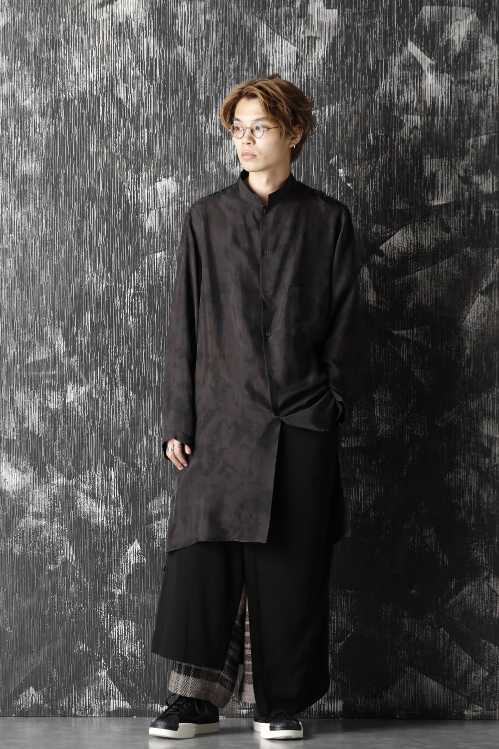 Double Wrap Plaid Pants