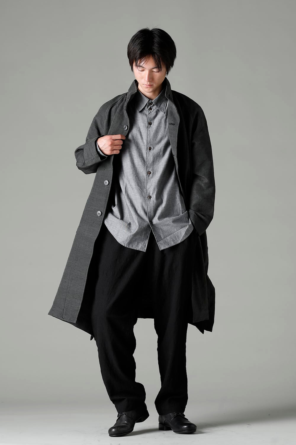 A Line Patch Pocket Lagran Coat