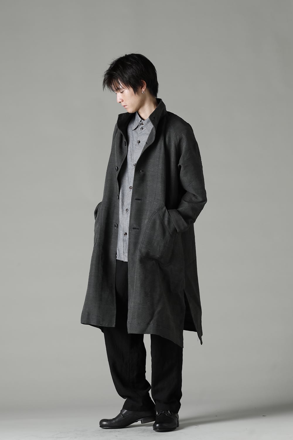 A Line Patch Pocket Lagran Coat