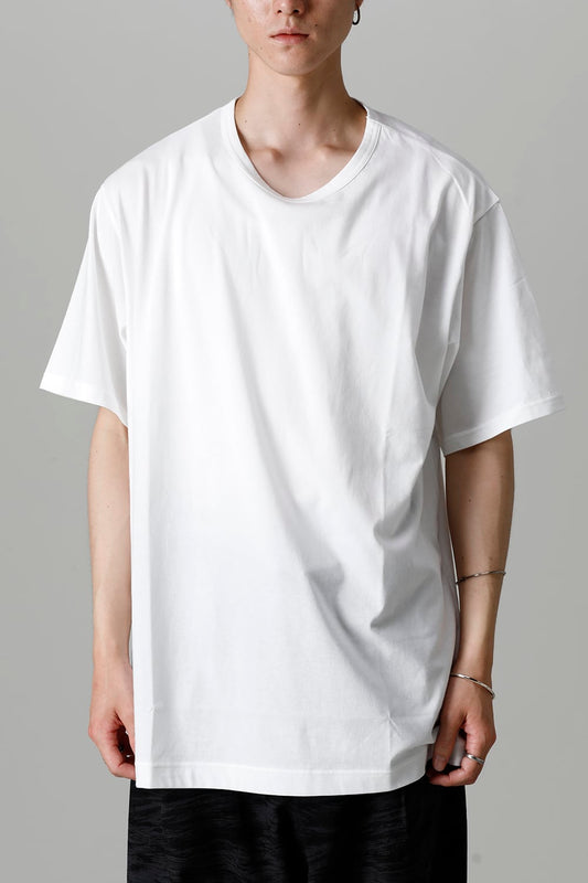 Crew Neck Short Sleeve T-Shirt Off White