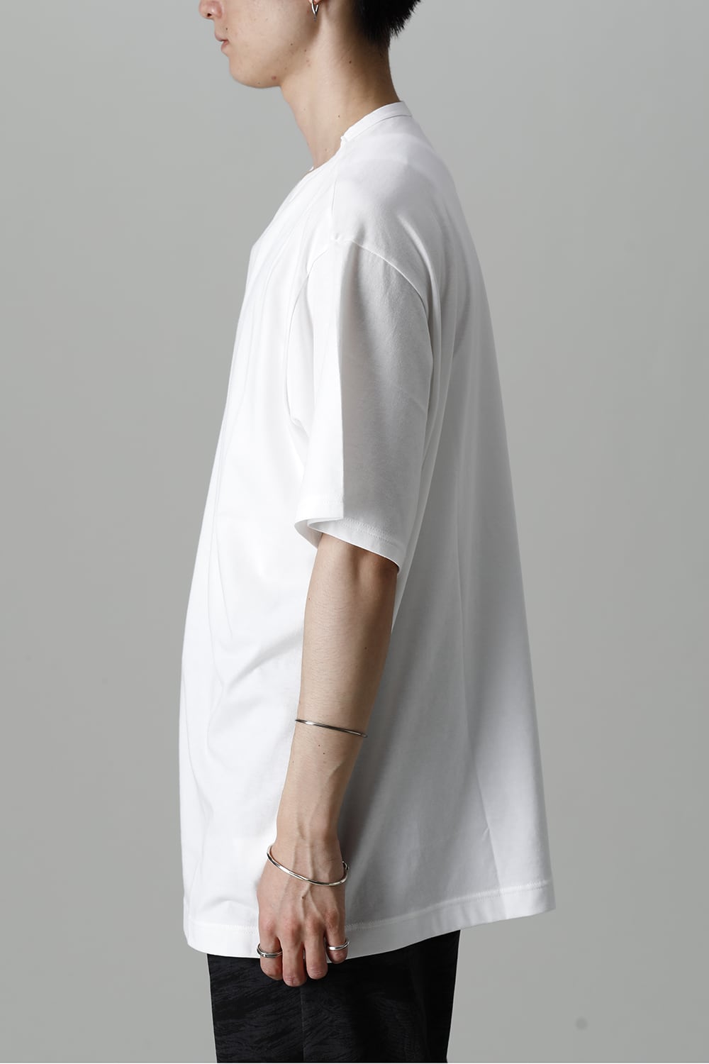 Crew Neck Short Sleeve T-Shirt Off White