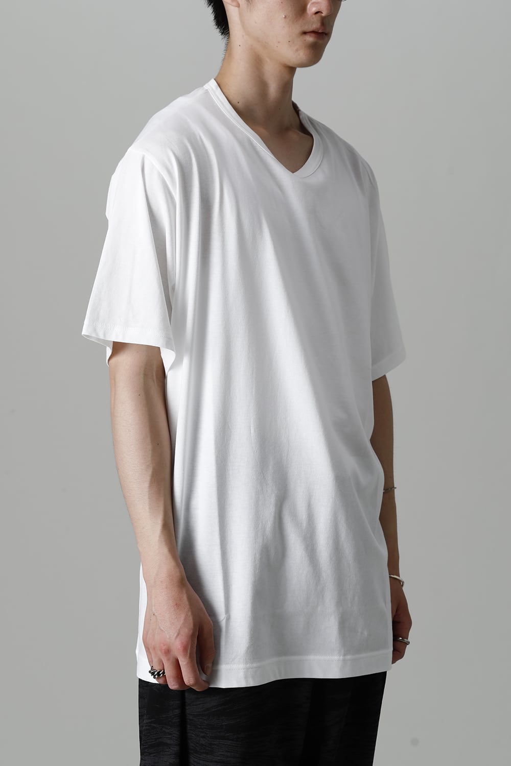 Crew Neck Short Sleeve T-Shirt Off White