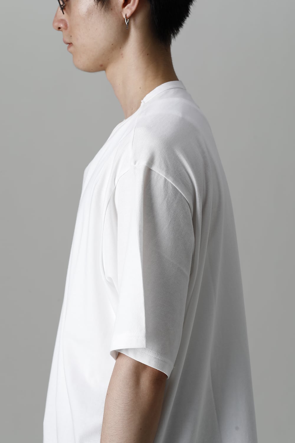 Crew Neck Short Sleeve T-Shirt Off White