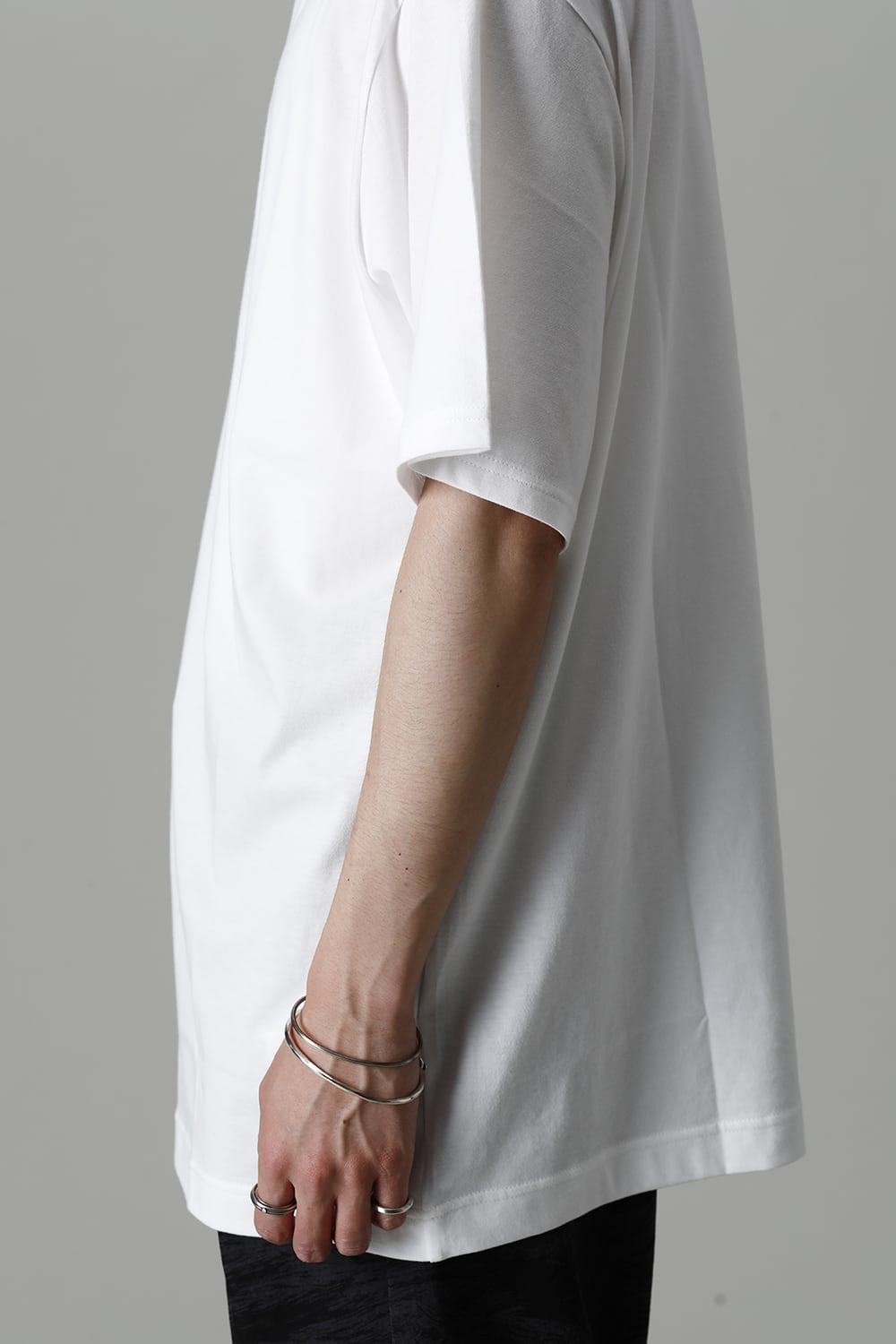 Crew Neck Short Sleeve T-Shirt Off White