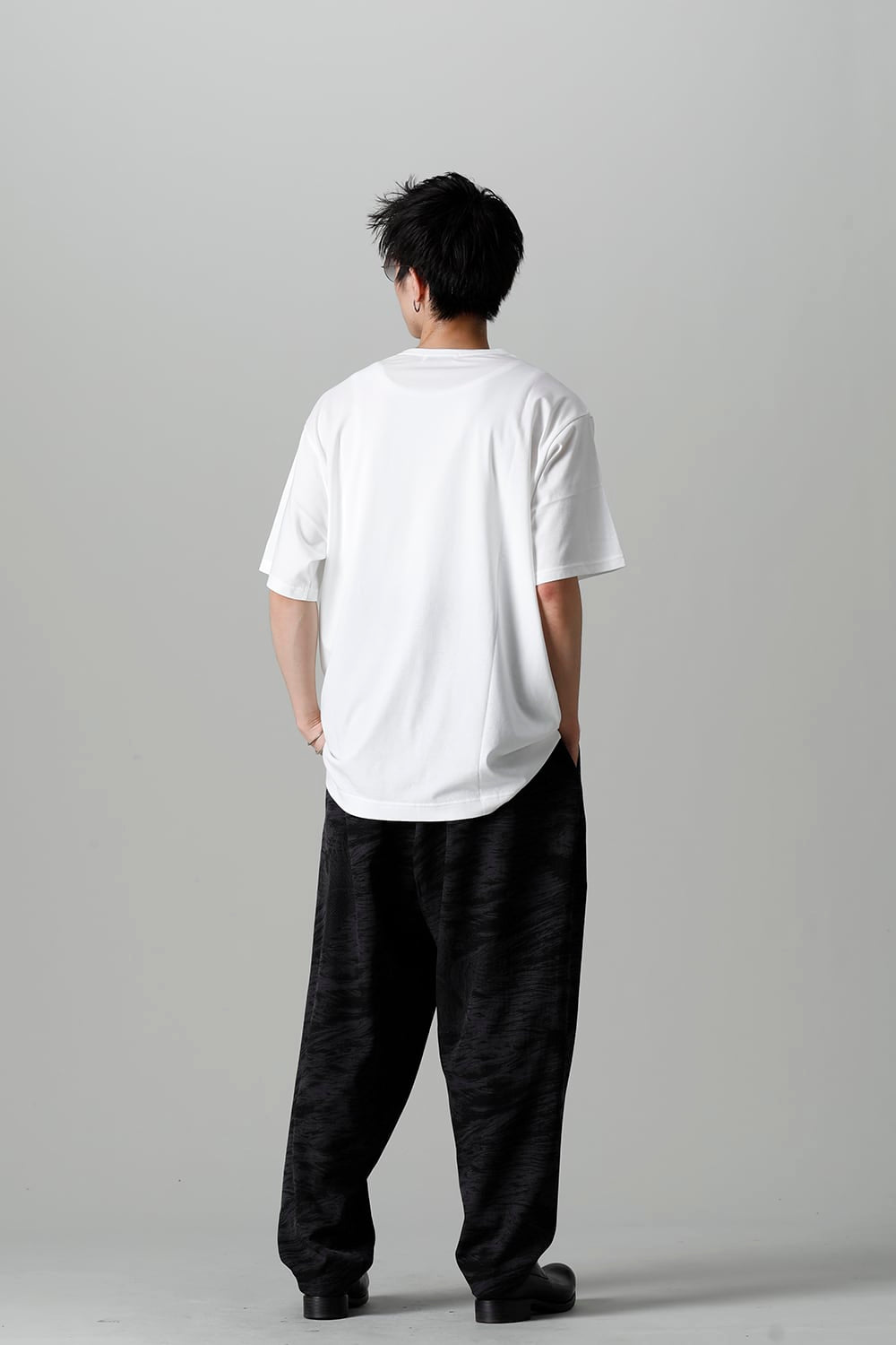 Crew Neck Short Sleeve T-Shirt Off White