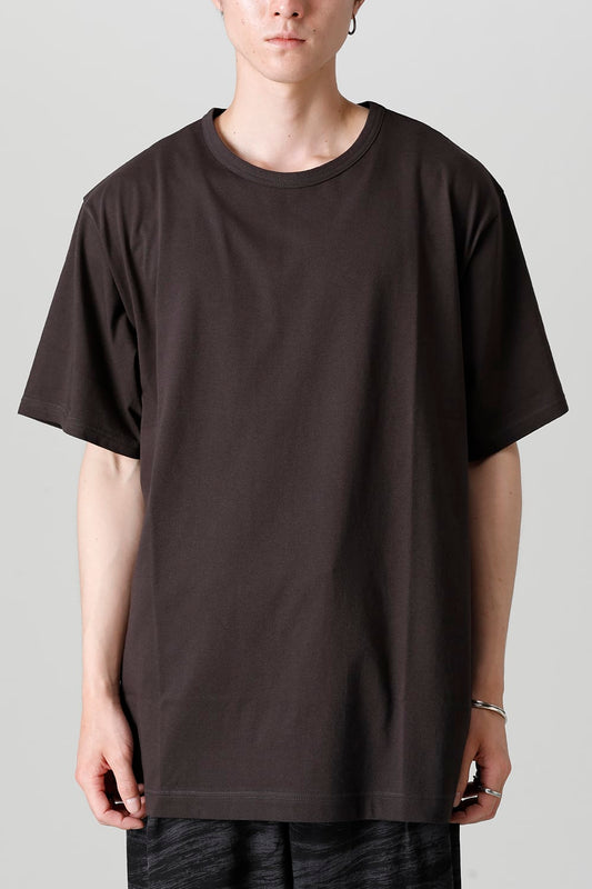 Crew Neck Short Sleeve T-Shirt Charcoal