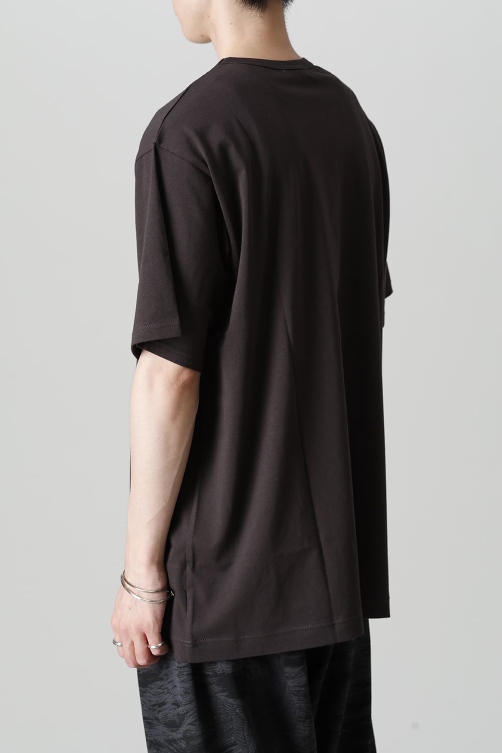 Crew Neck Short Sleeve T-Shirt Charcoal