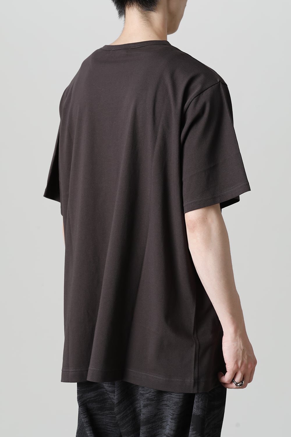 Crew Neck Short Sleeve T-Shirt Charcoal