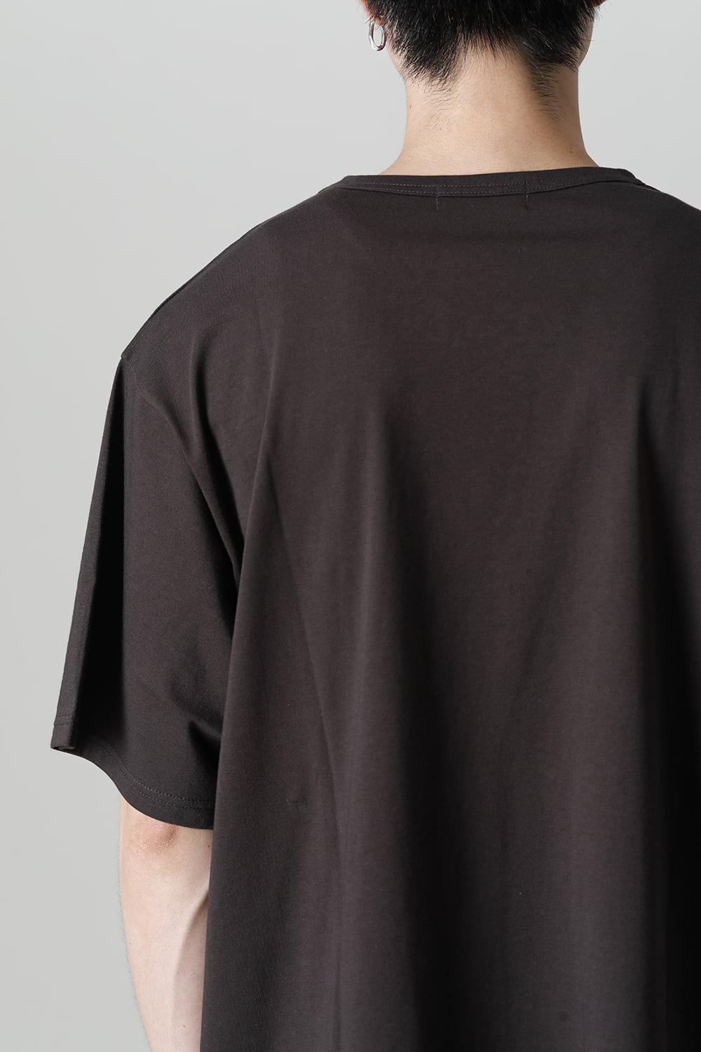 Crew Neck Short Sleeve T-Shirt Charcoal