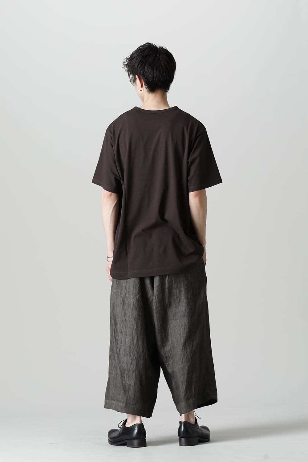 Cropped Straight Slacks Pants