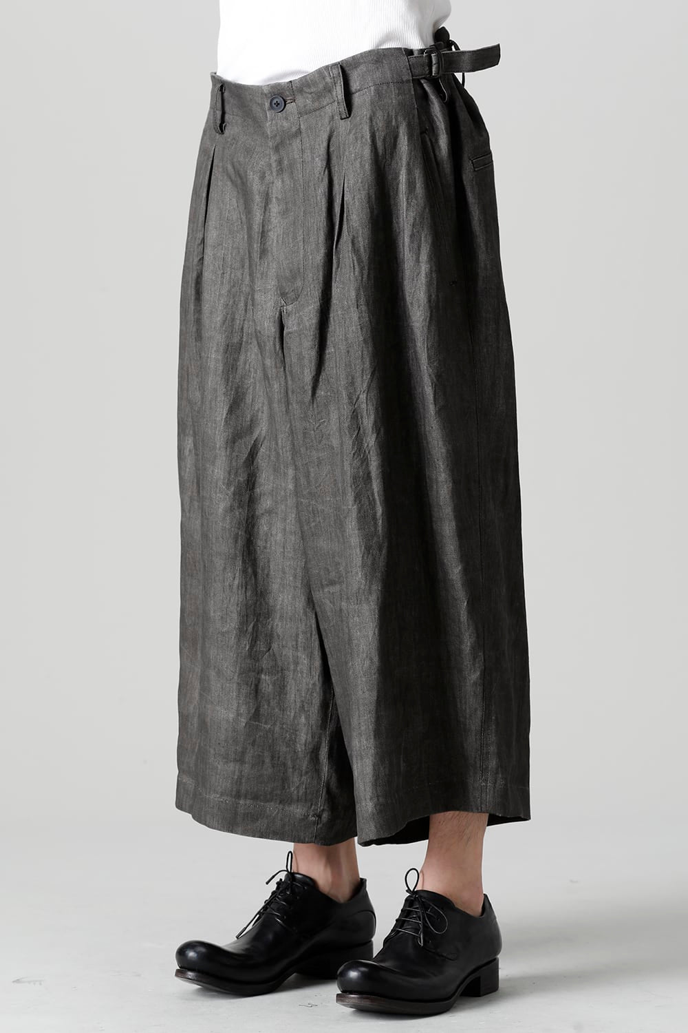 Cropped Straight Slacks Pants