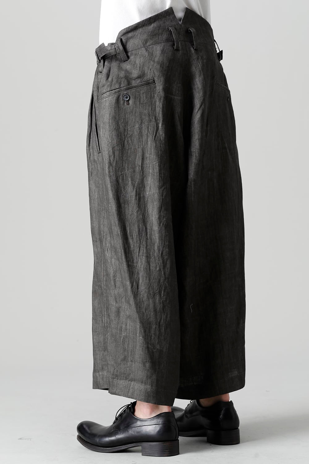 Cropped Straight Slacks Pants