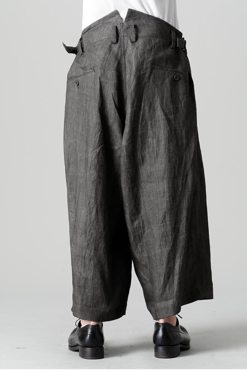 Cropped Straight Slacks Pants