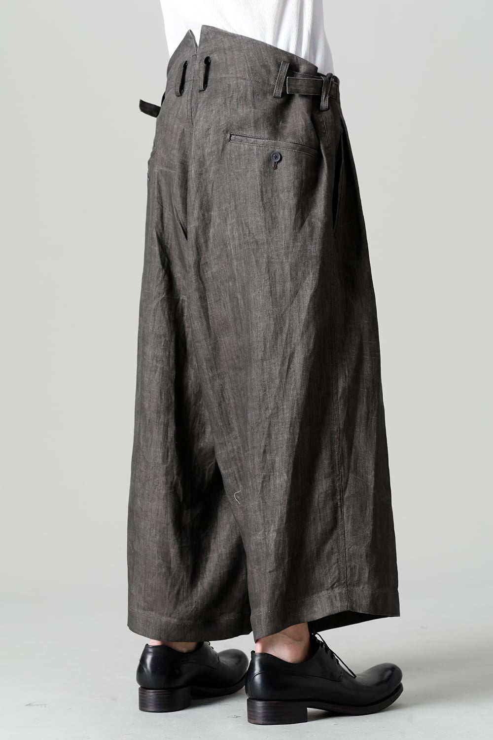 Cropped Straight Slacks Pants