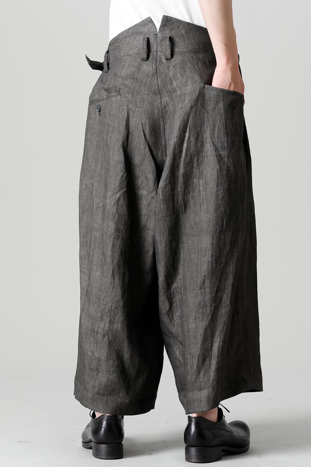 Cropped Straight Slacks Pants