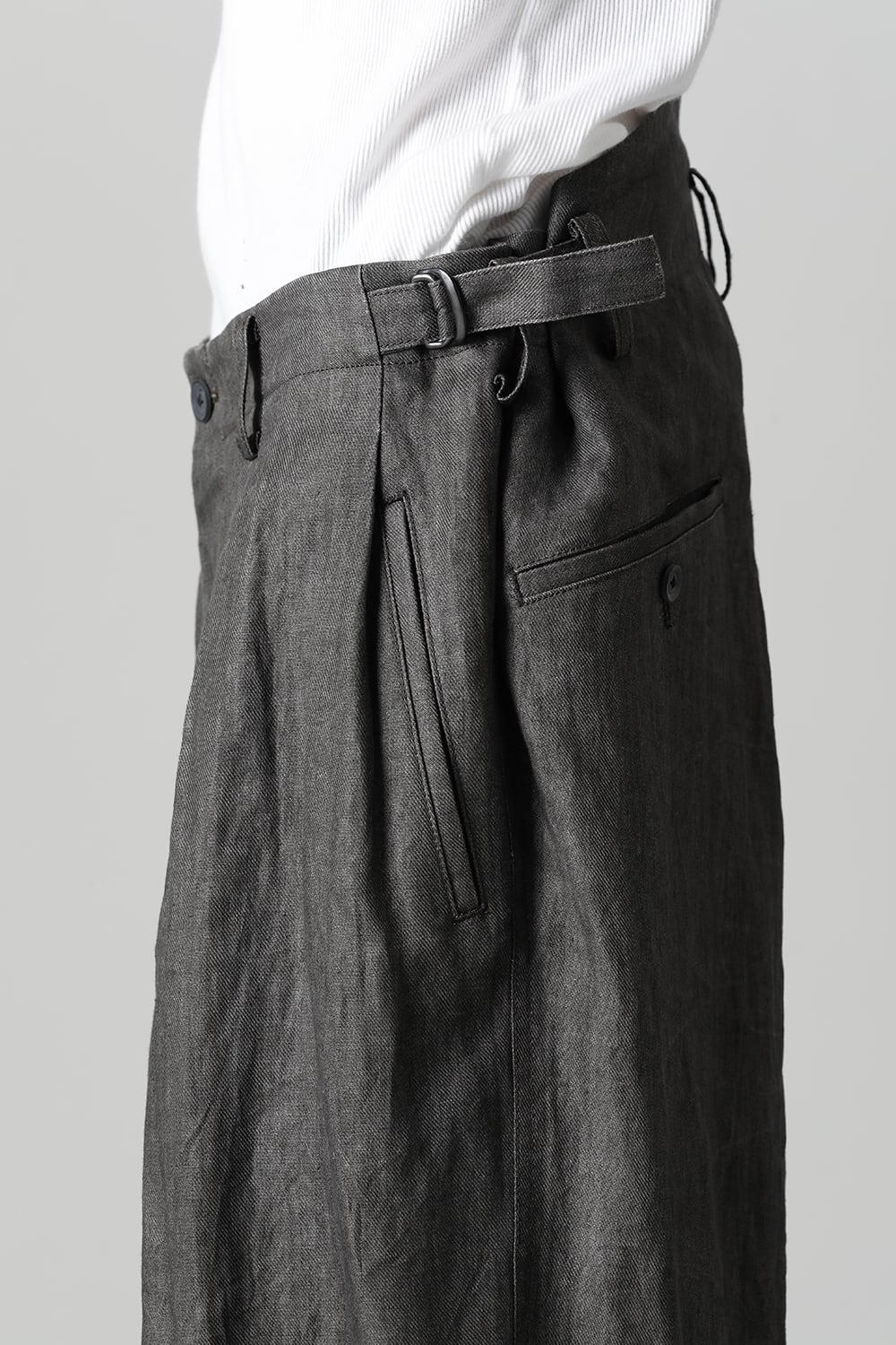 Cropped Straight Slacks Pants