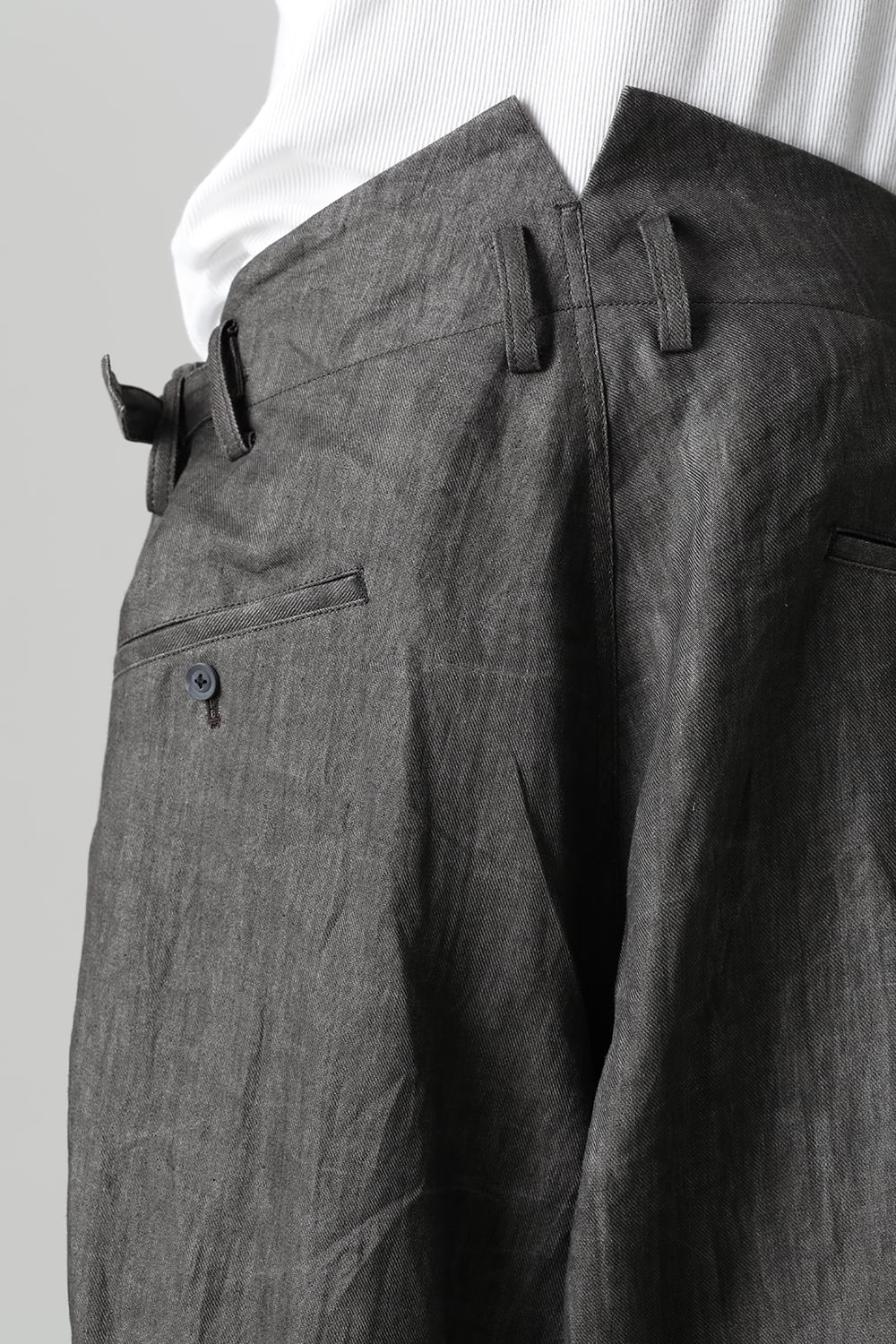 Cropped Straight Slacks Pants