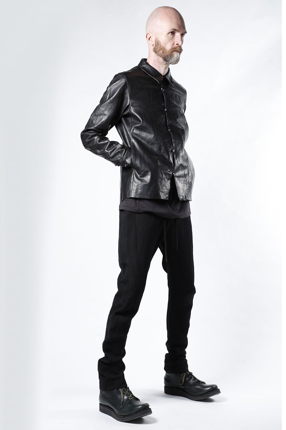 Leather Jacket Baby Buffalo Leather Black