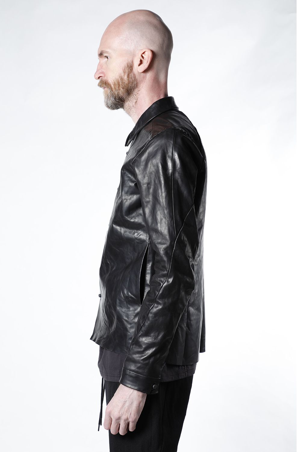 Leather Jacket Baby Buffalo Leather Black