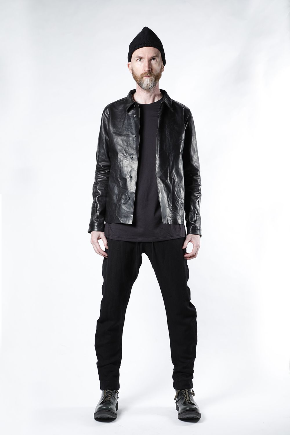 Leather Jacket Baby Buffalo Leather Black