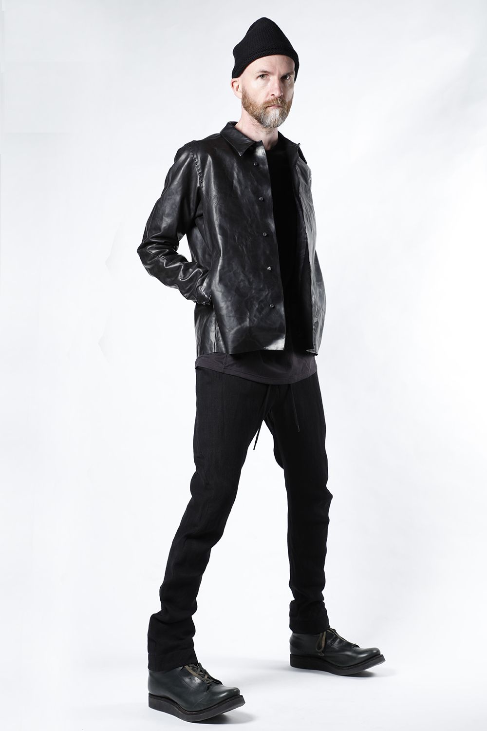 Leather Jacket Baby Buffalo Leather Black
