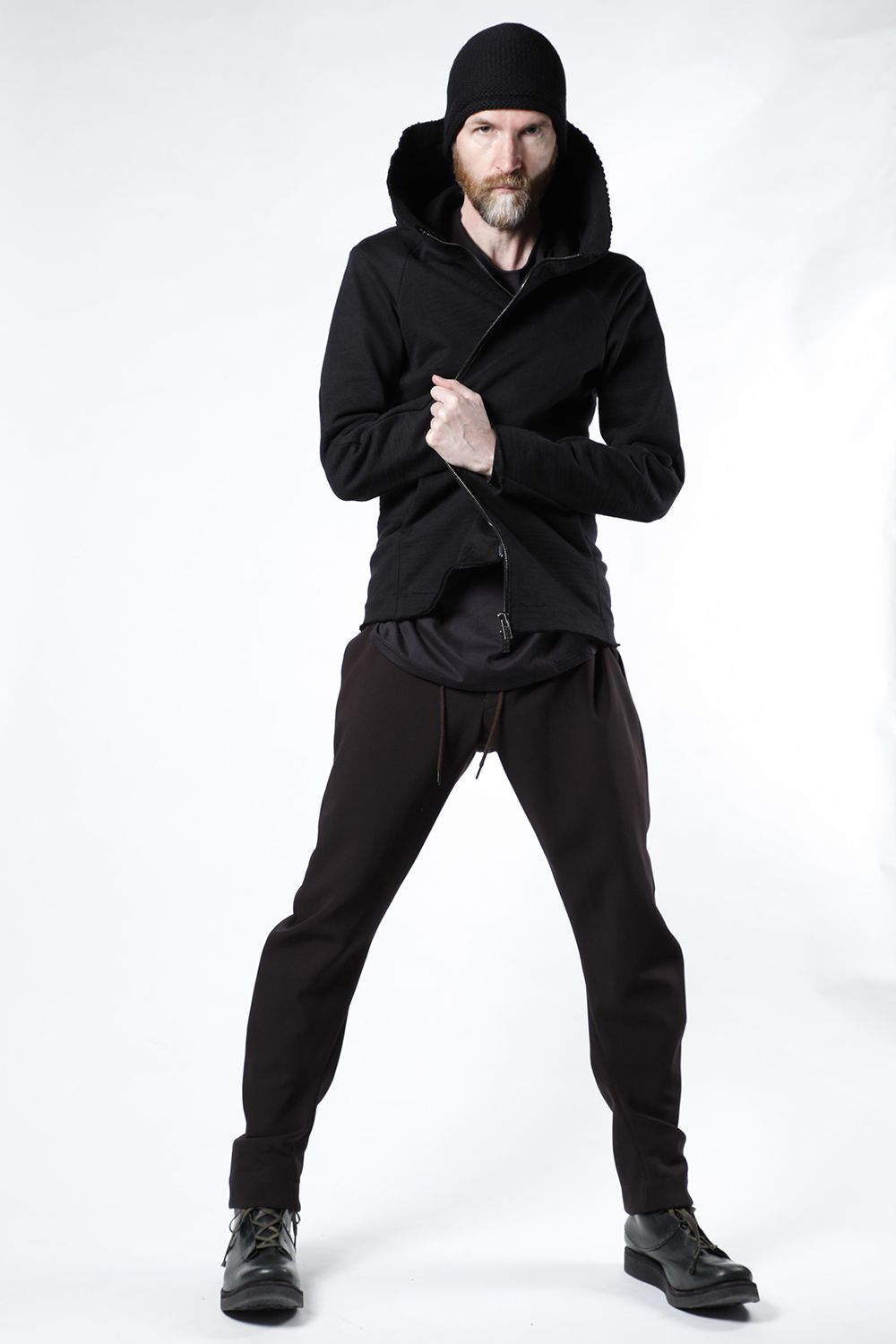 Hooded jacket Heavy jersey