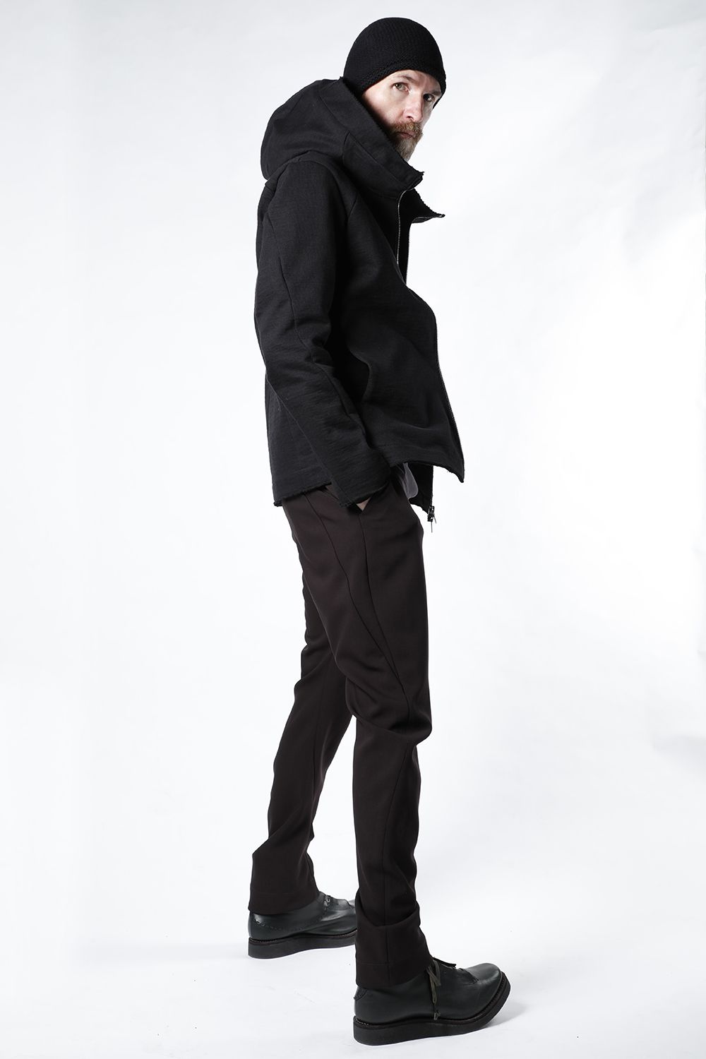 Hooded jacket Heavy jersey