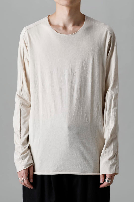 ライト ウェイト コットン ジャージー ロングスリーブ カットソー ベージュ