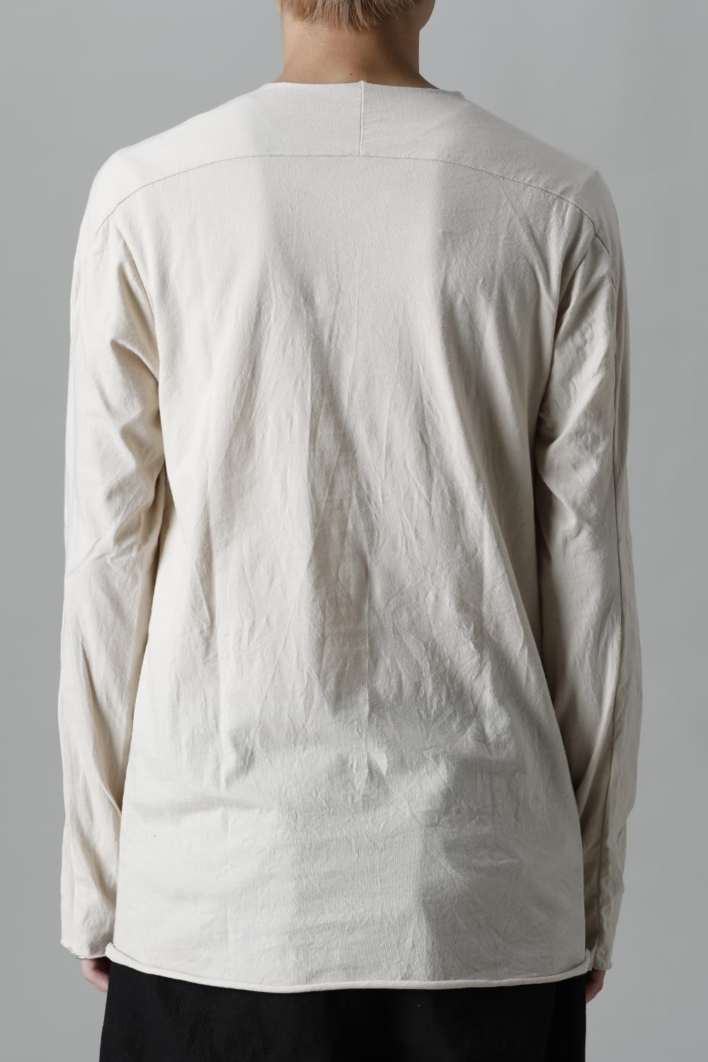 ライト ウェイト コットン ジャージー ロングスリーブ カットソー ベージュ