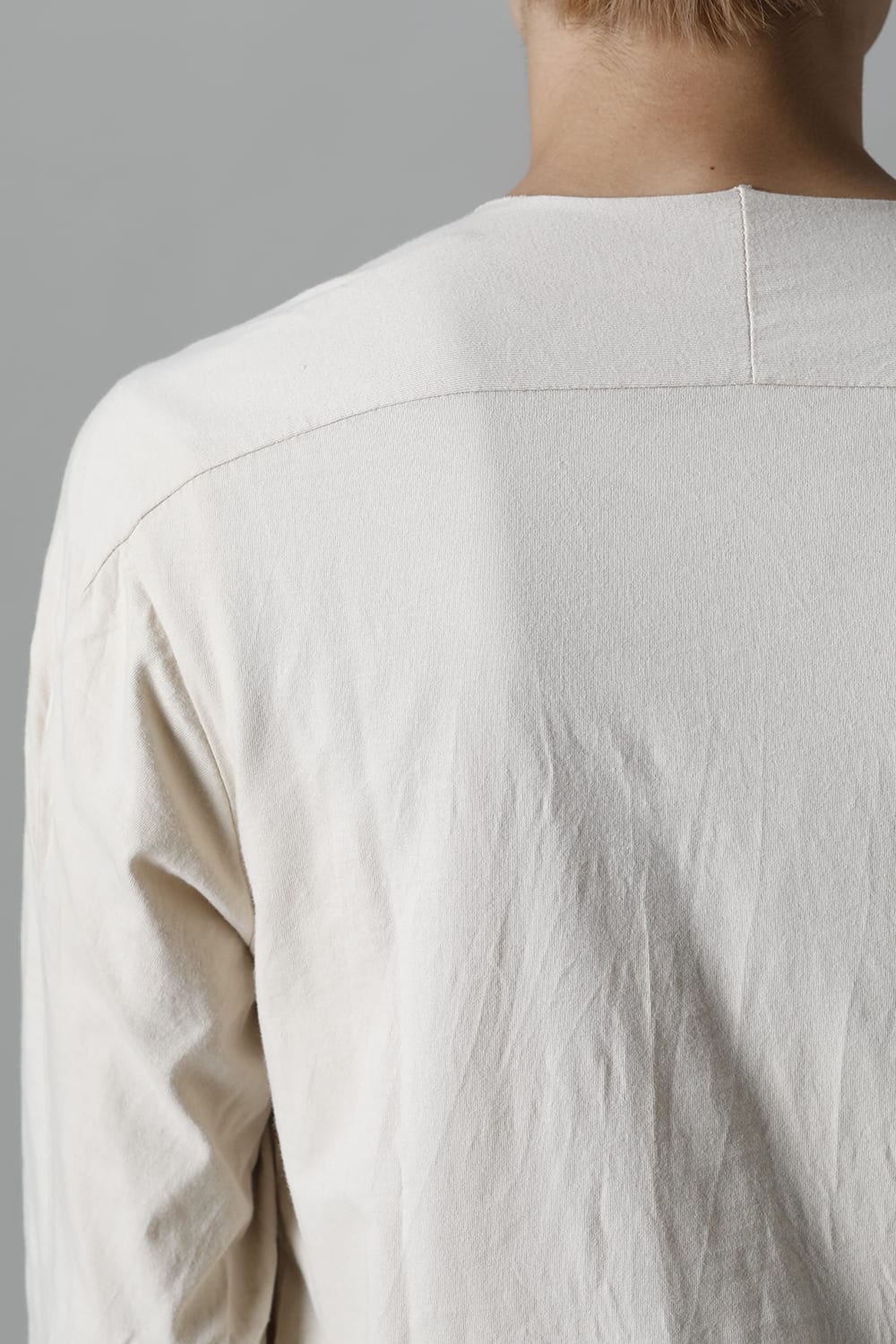 ライト ウェイト コットン ジャージー ロングスリーブ カットソー ベージュ