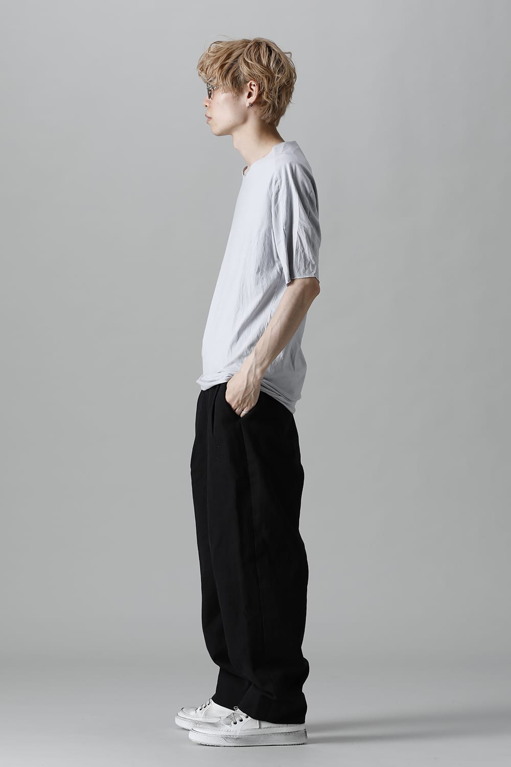 Light Weight Cotton Jersey Short Sleeve T-shirt L.Gray