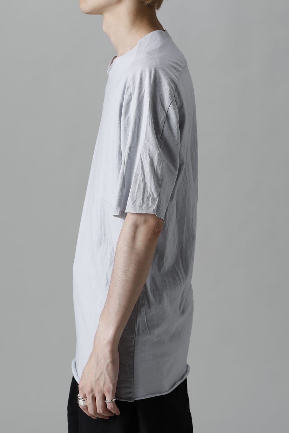 Light Weight Cotton Jersey Short Sleeve T-shirt L.Gray