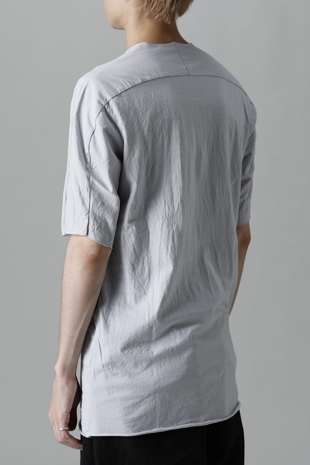 Light Weight Cotton Jersey Short Sleeve T-shirt L.Gray