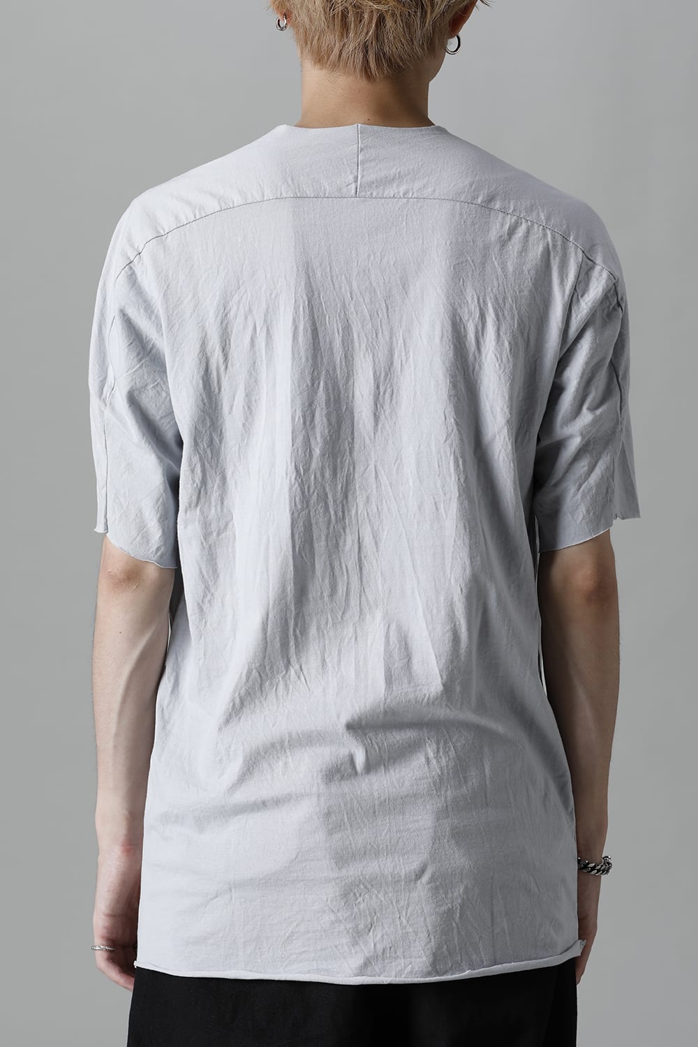Light Weight Cotton Jersey Short Sleeve T-shirt L.Gray