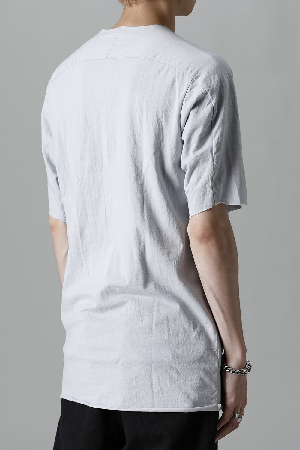 Light Weight Cotton Jersey Short Sleeve T-shirt L.Gray