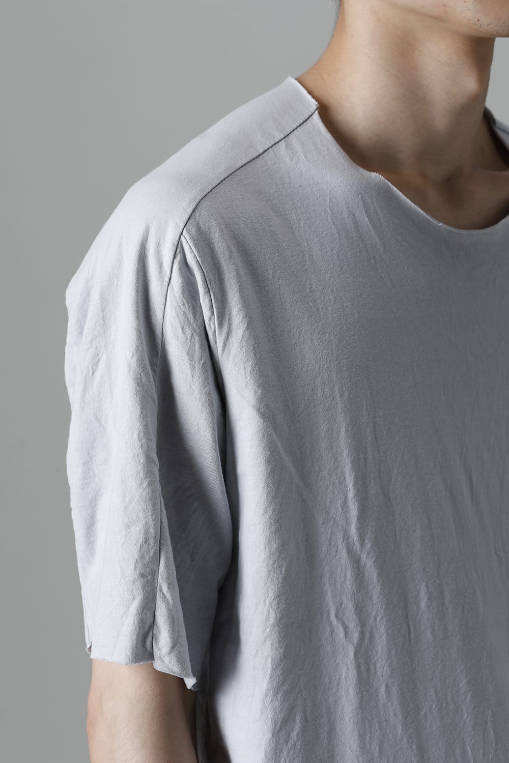 Light Weight Cotton Jersey Short Sleeve T-shirt L.Gray