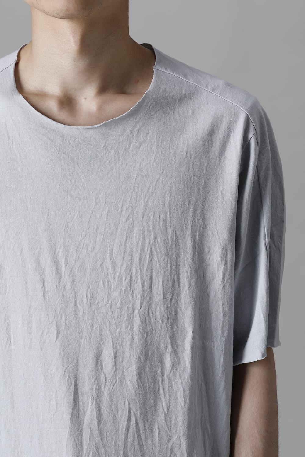 Light Weight Cotton Jersey Short Sleeve T-shirt L.Gray