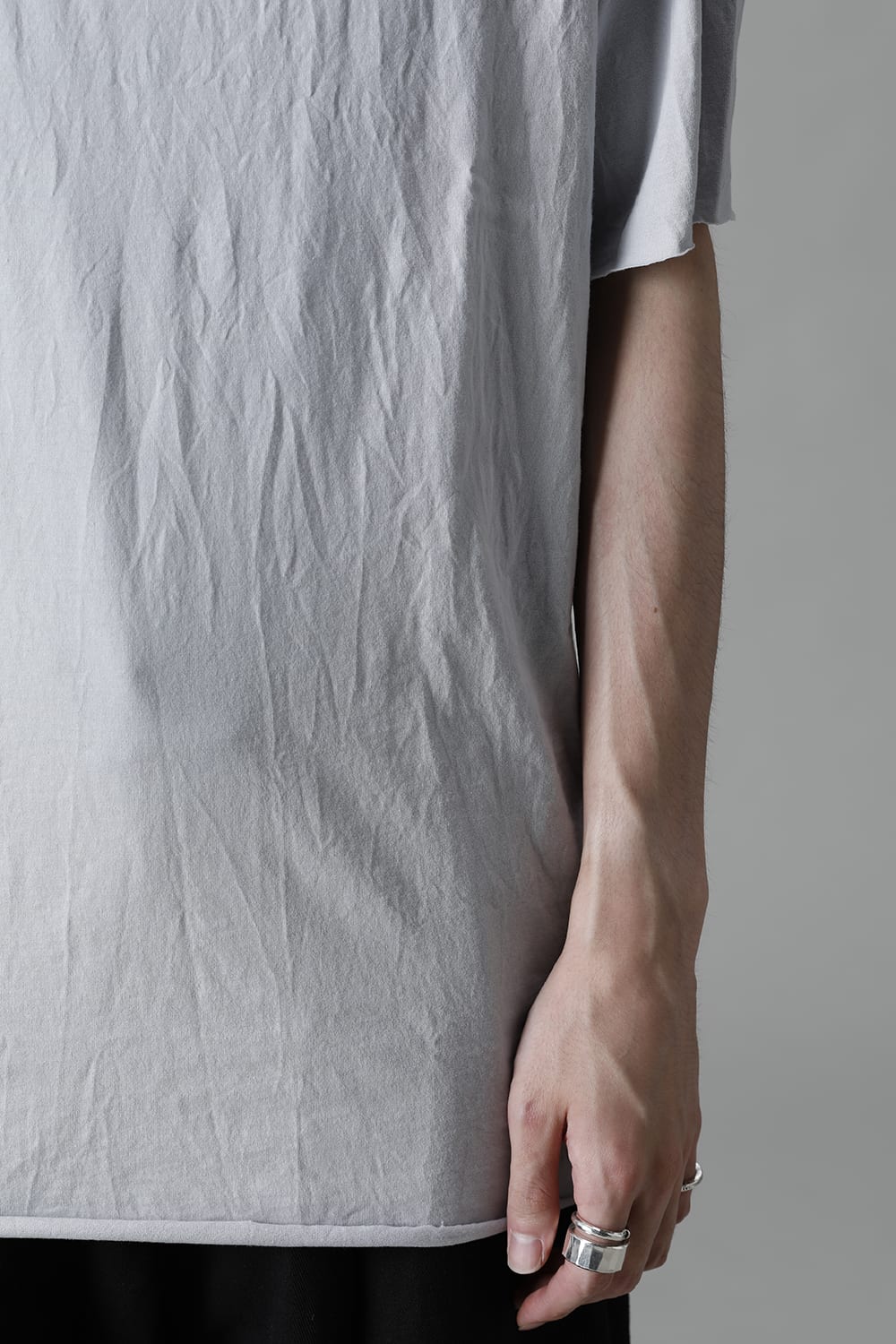 Light Weight Cotton Jersey Short Sleeve T-shirt L.Gray