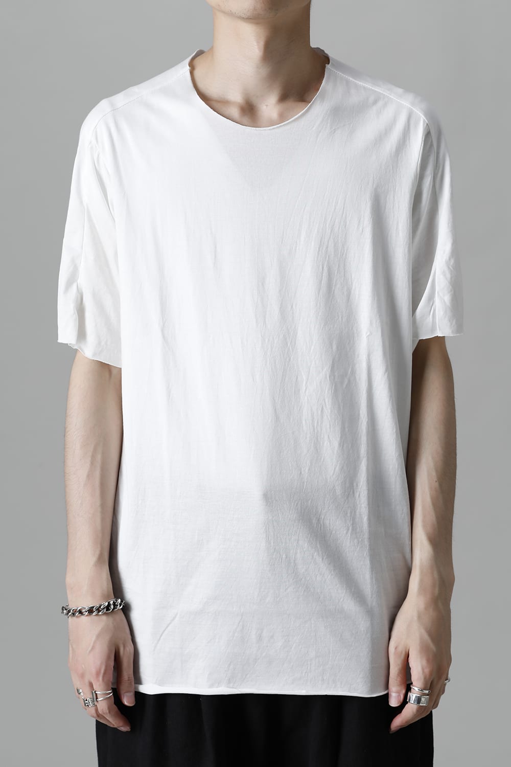 ライト ウェイト コットン ジャージー ショートスリーブ カットソー ホワイト