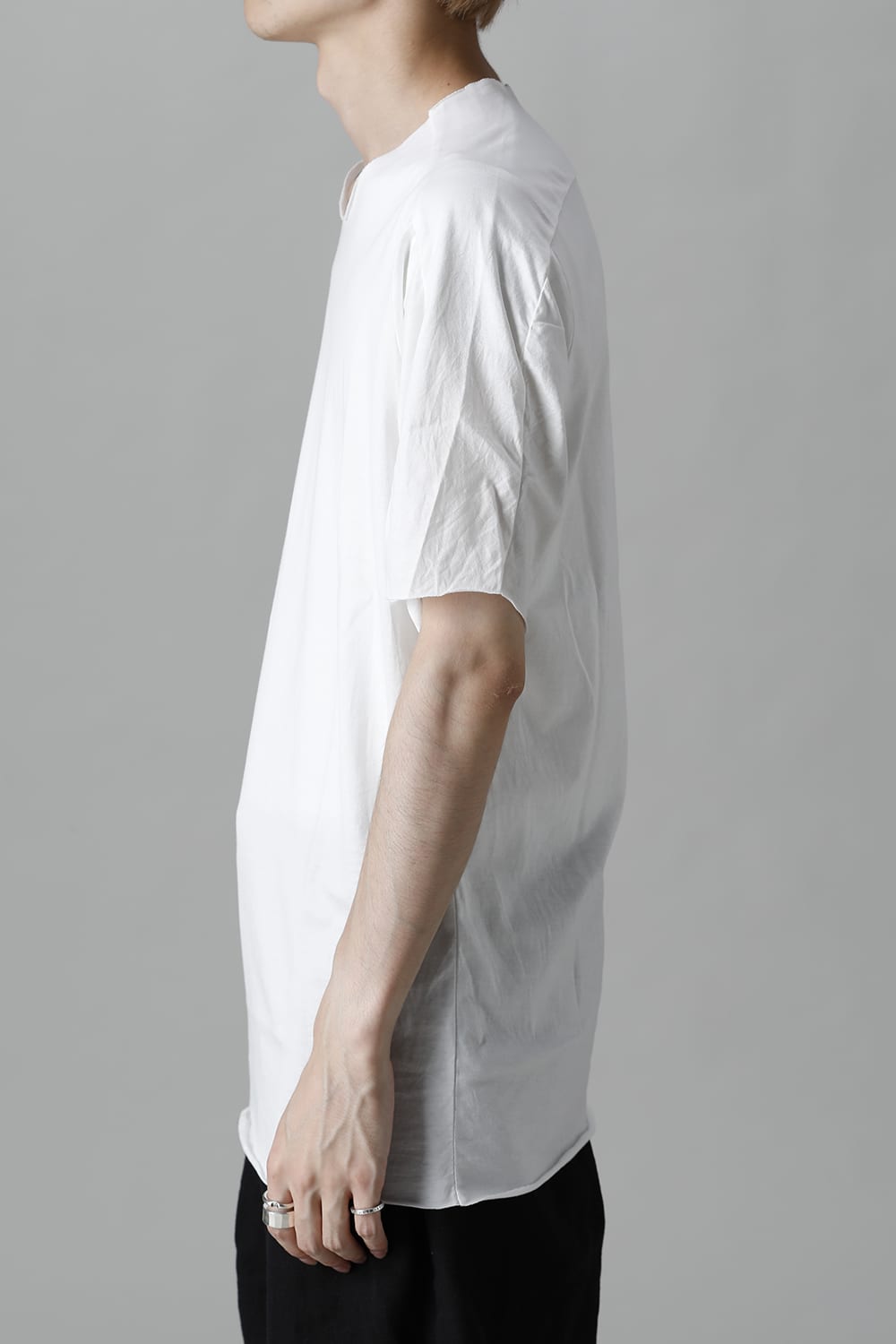 ライト ウェイト コットン ジャージー ショートスリーブ カットソー ホワイト