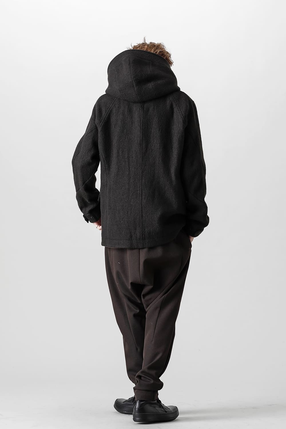 Hooded jacket Wool Herringbone