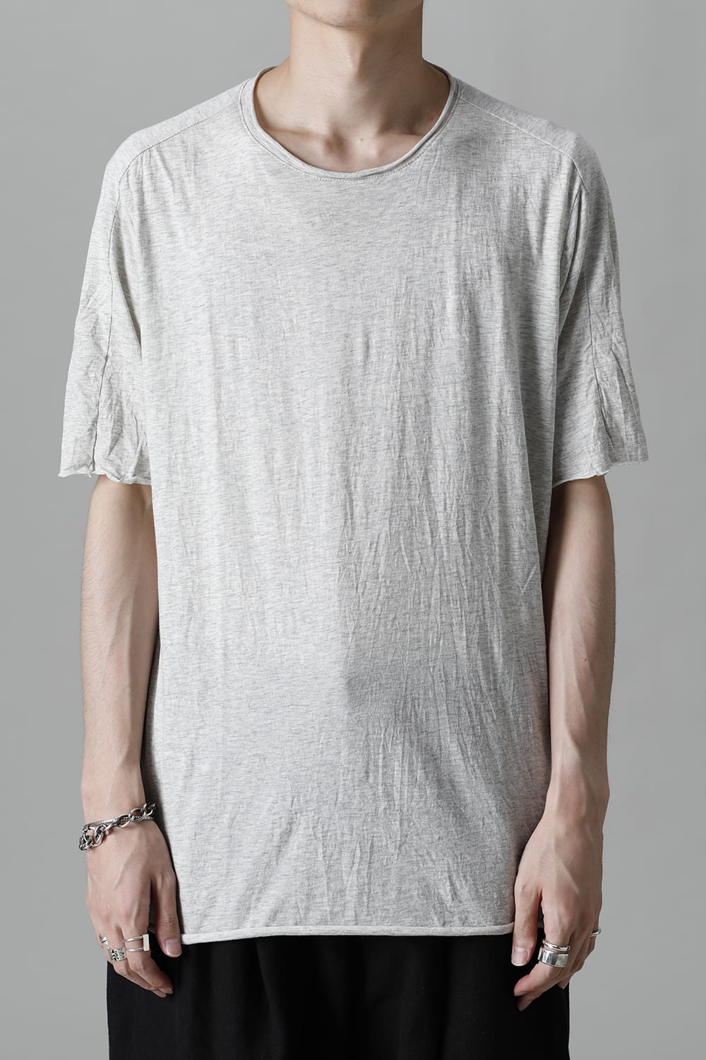 Extra Long Staple Cotton Jersey Short Sleeve T-shirt Gray