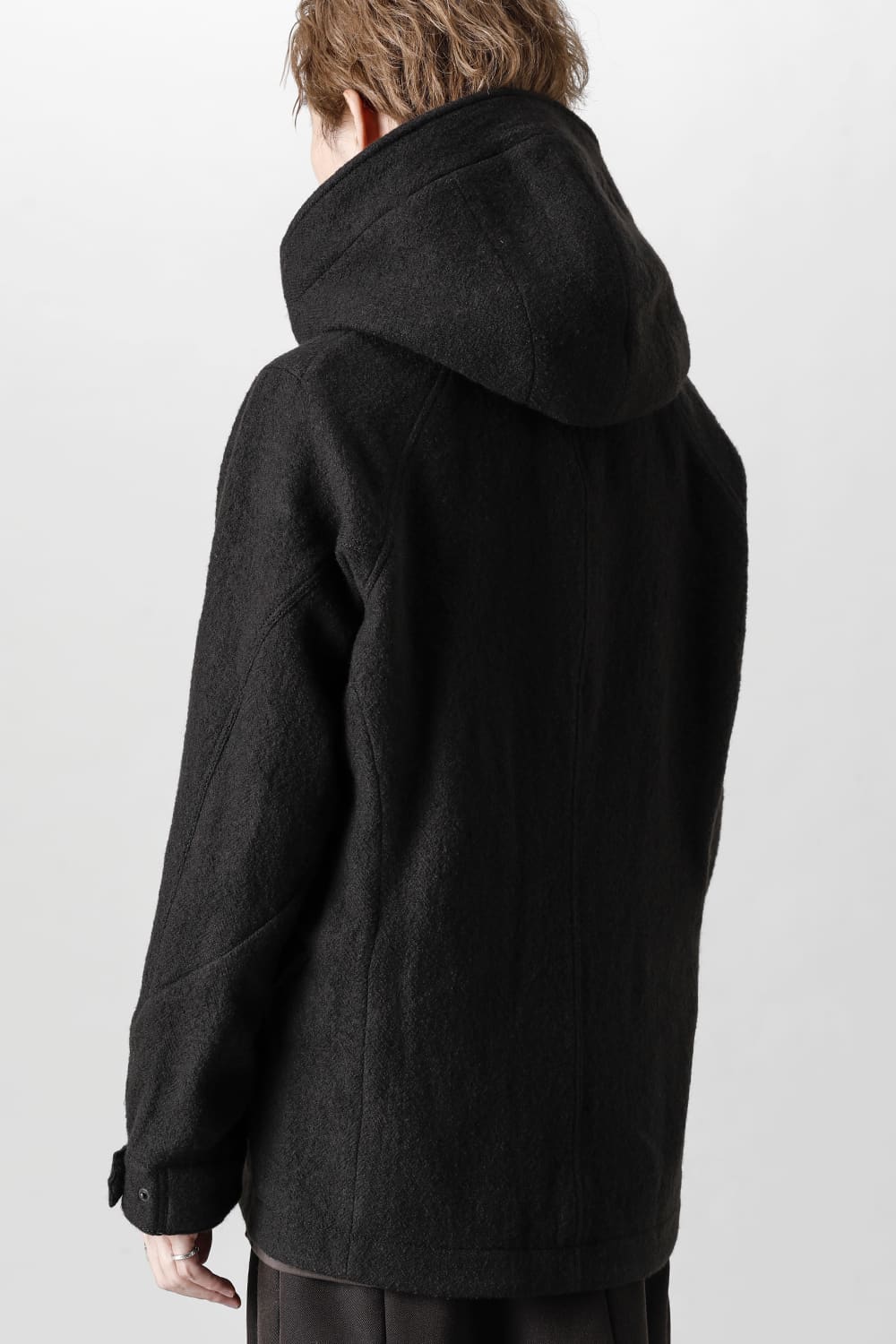 Hooded jacket Wool Herringbone