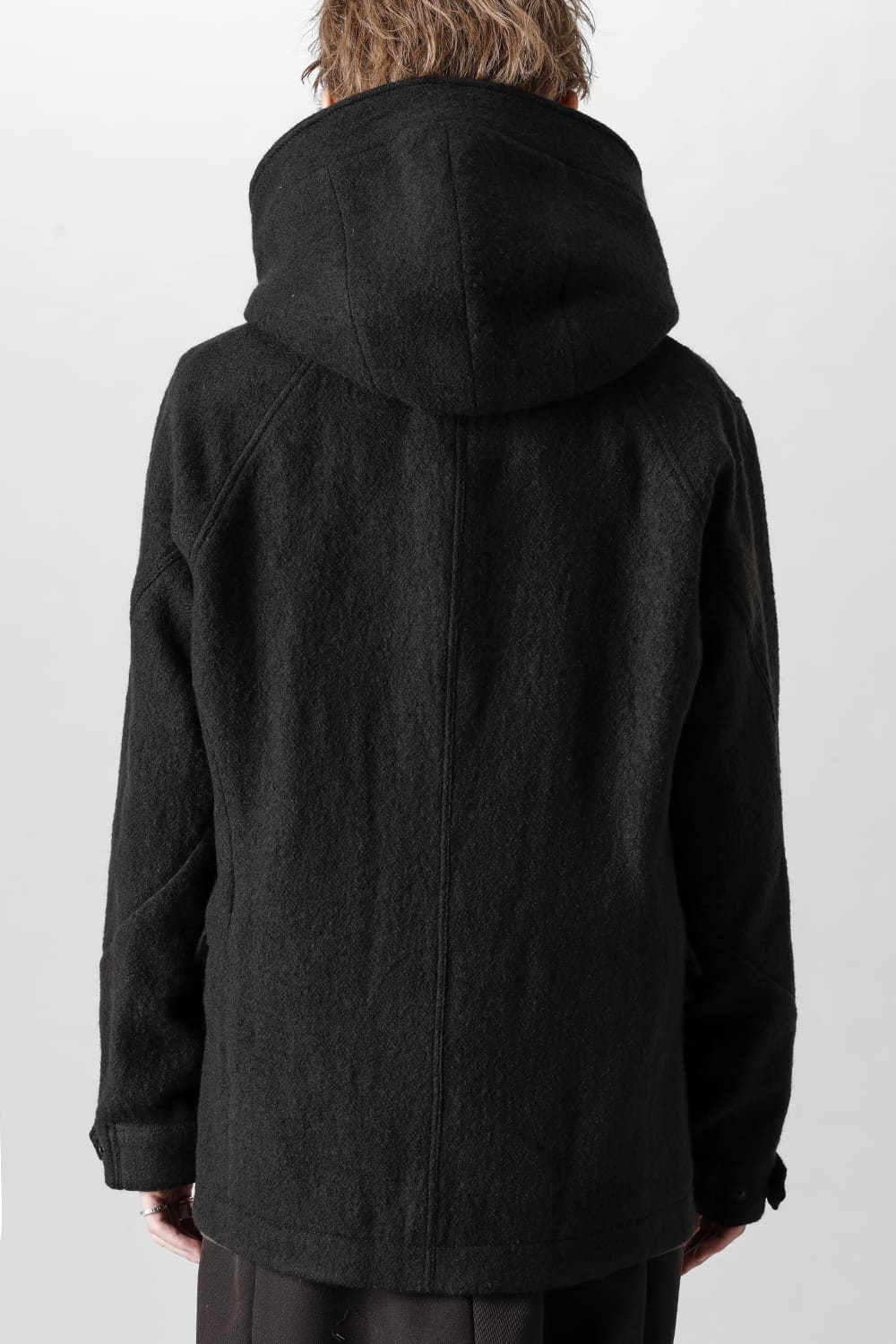 Hooded jacket Wool Herringbone