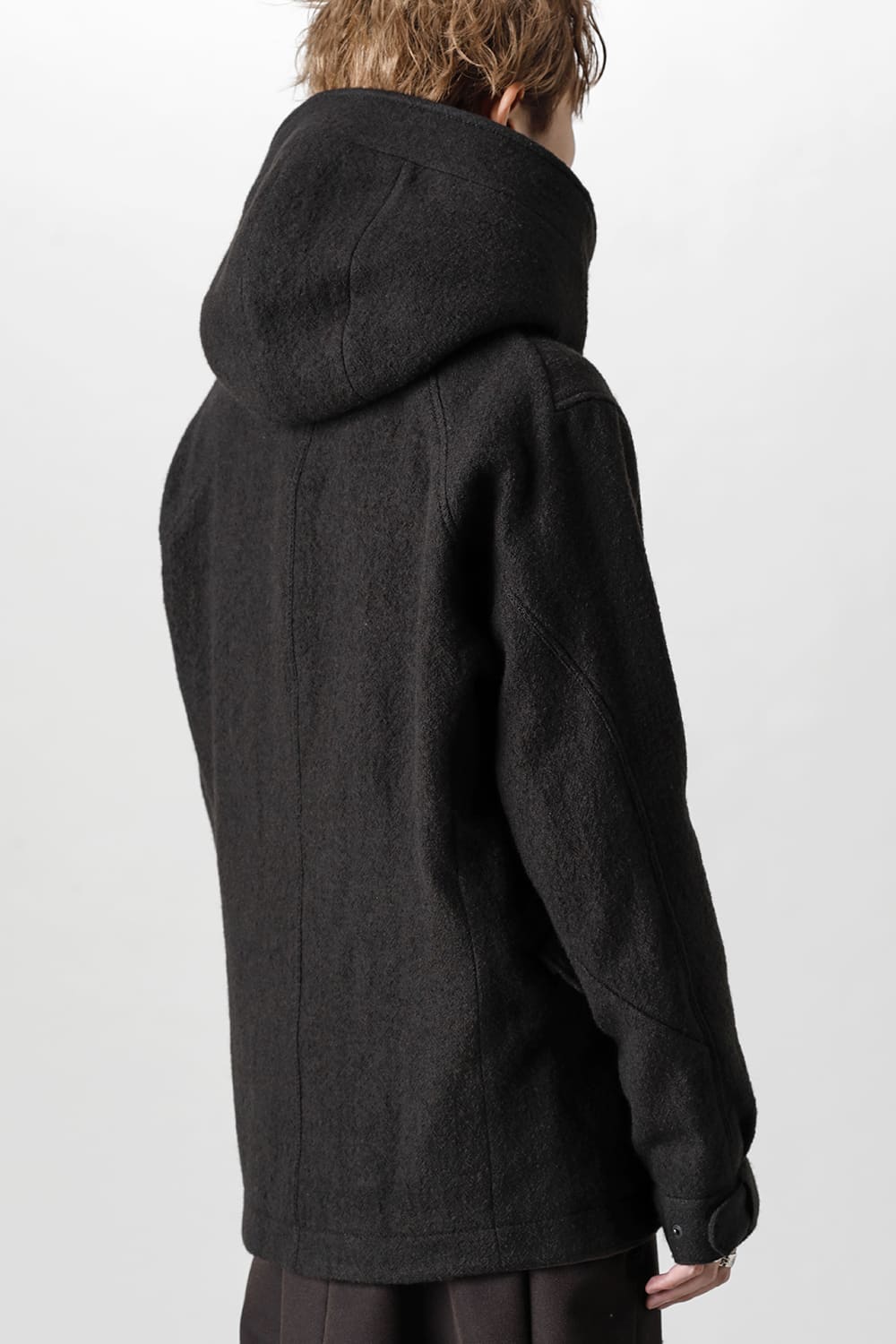 Hooded jacket Wool Herringbone