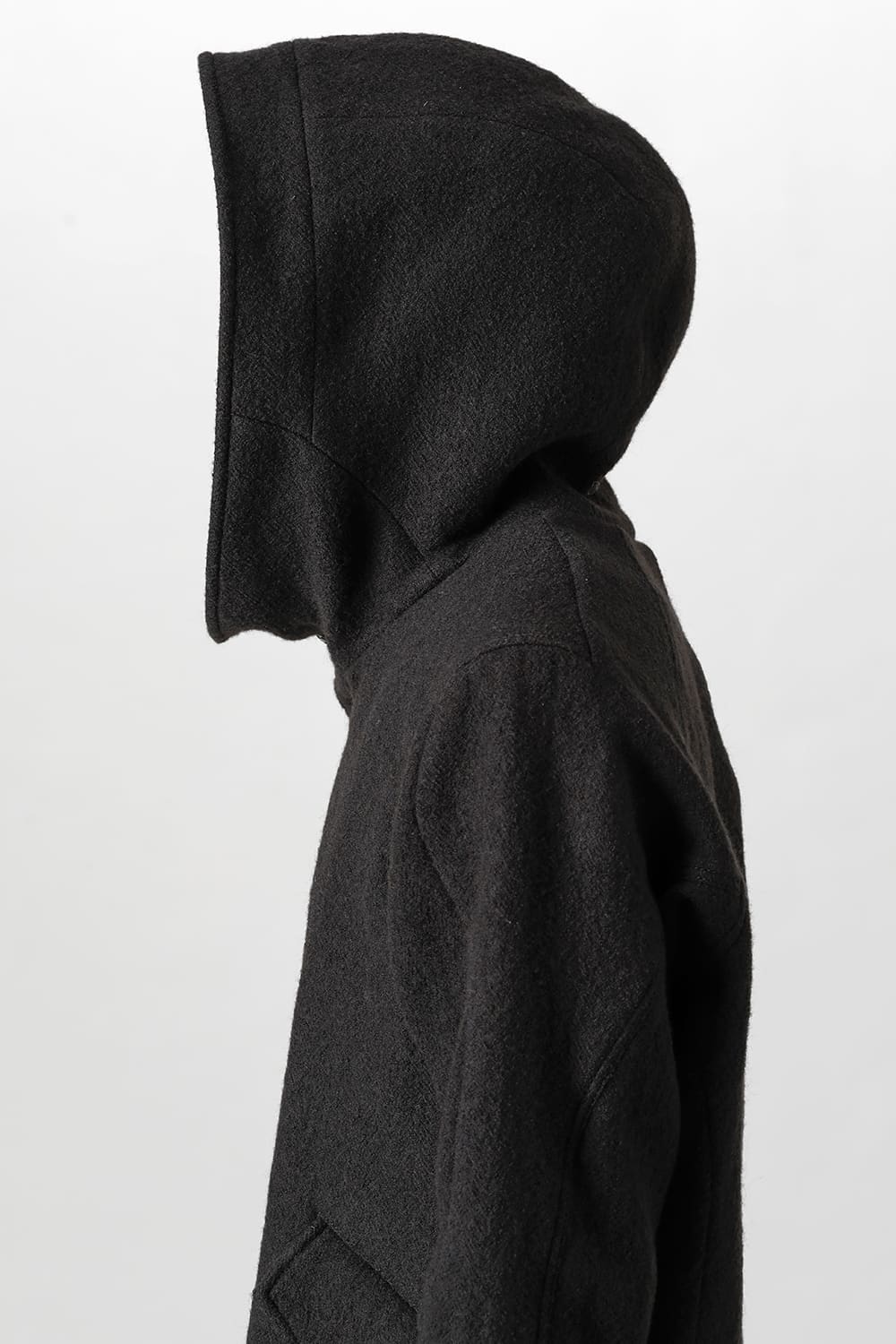 Hooded jacket Wool Herringbone